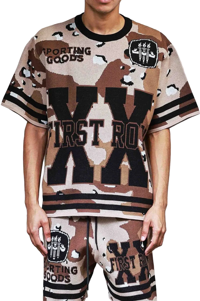 FIRST ROW: CAMO SHIRT