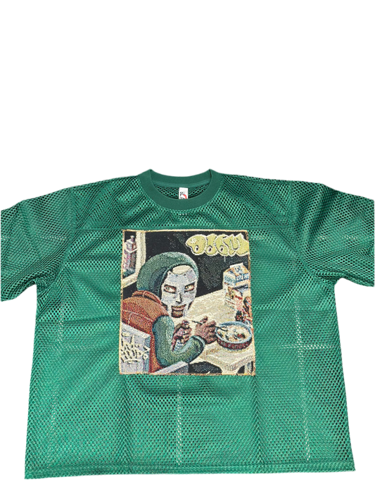 ANGEL GENTLE: MF DOOM TAPESTRY JERSEY TOP