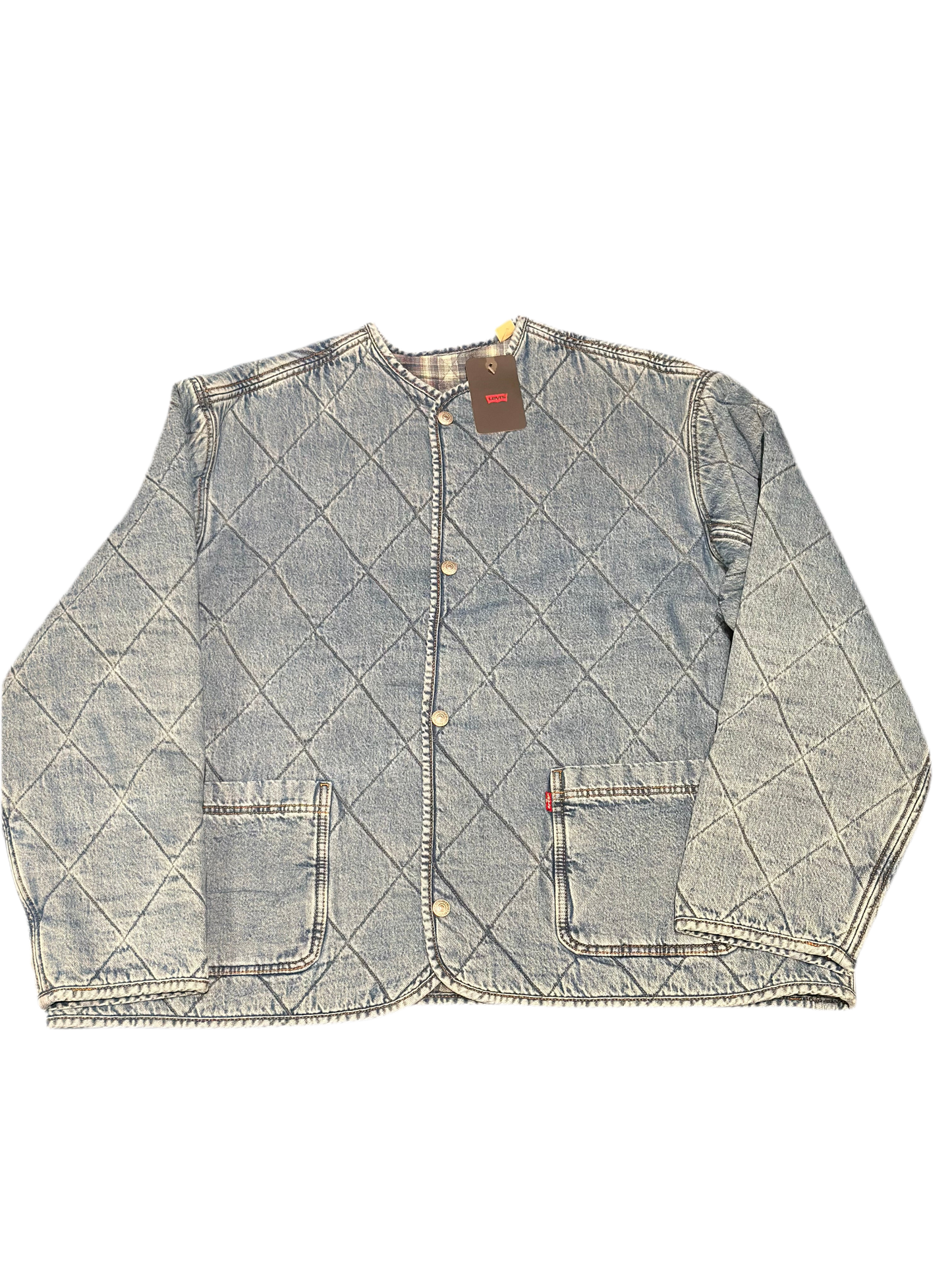 LEVIS: QUILTED BOXY DENIM JACKET
