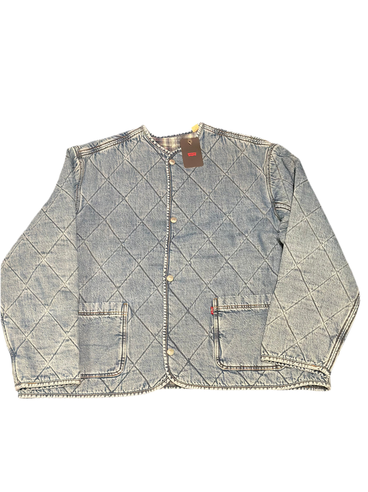 LEVIS: QUILTED BOXY DENIM JACKET