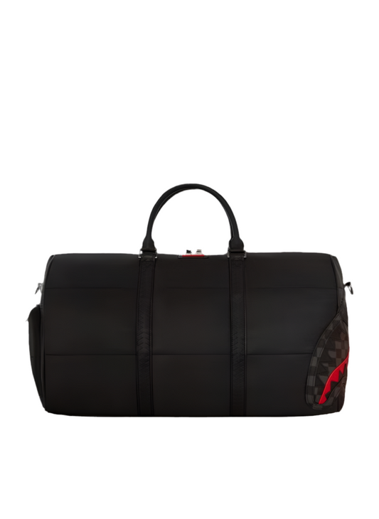 SPRAYGROUND: BLACK PUFFER DUFFLE BAG