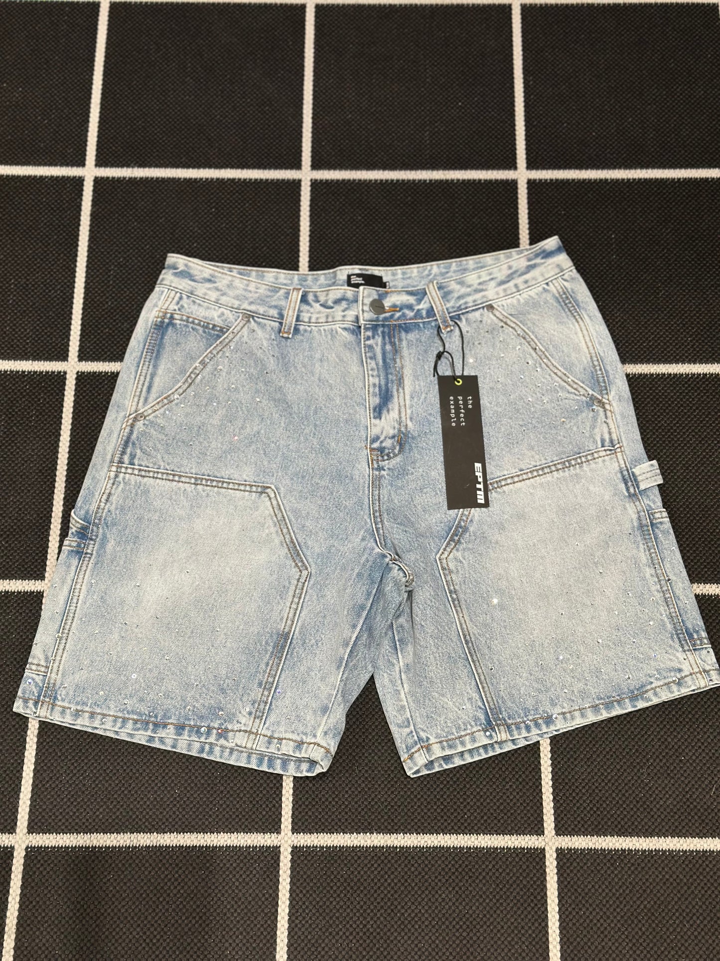 EPTM: EMBELLISHED CARGO SHORTS