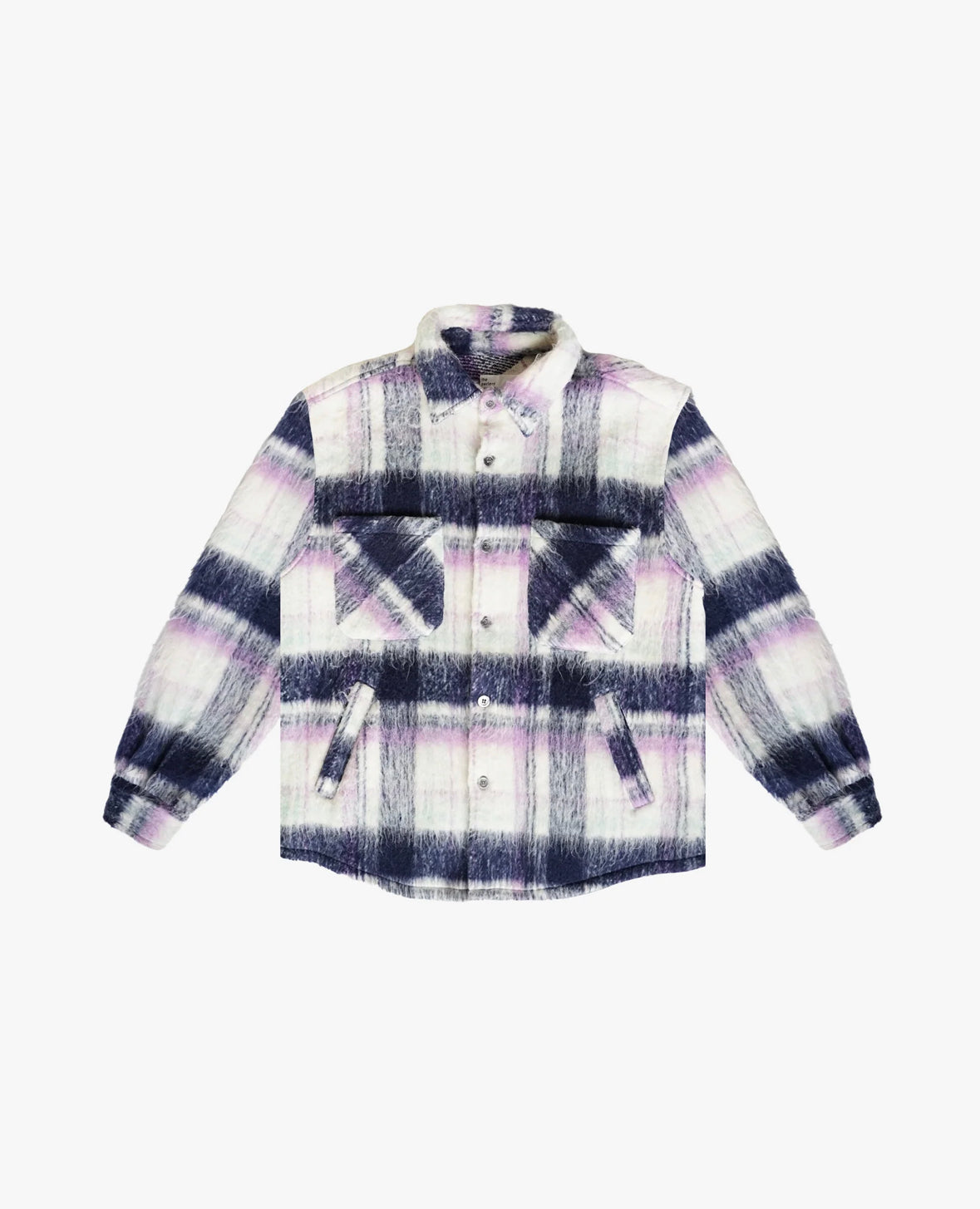 EPTM: MOHAIR FLANNEL SHIRT PURPLE