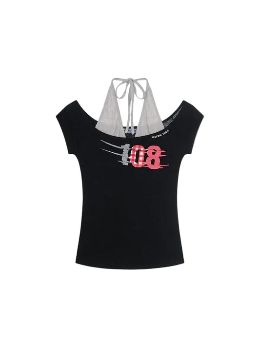 AELFRIC EDEN: HALTER LAYERED BABY TEE