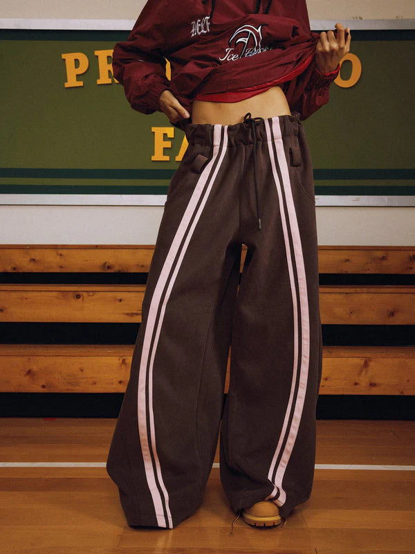 AELFRIC EDEN: STRIPE BARREL SWEATPANTS