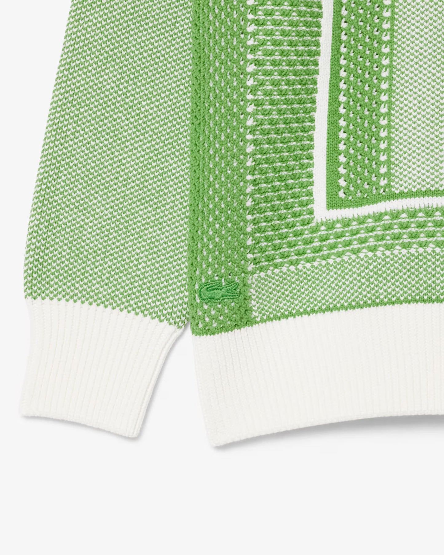 LACOSTE: TENNIS COURT JACQUARD SWEATER