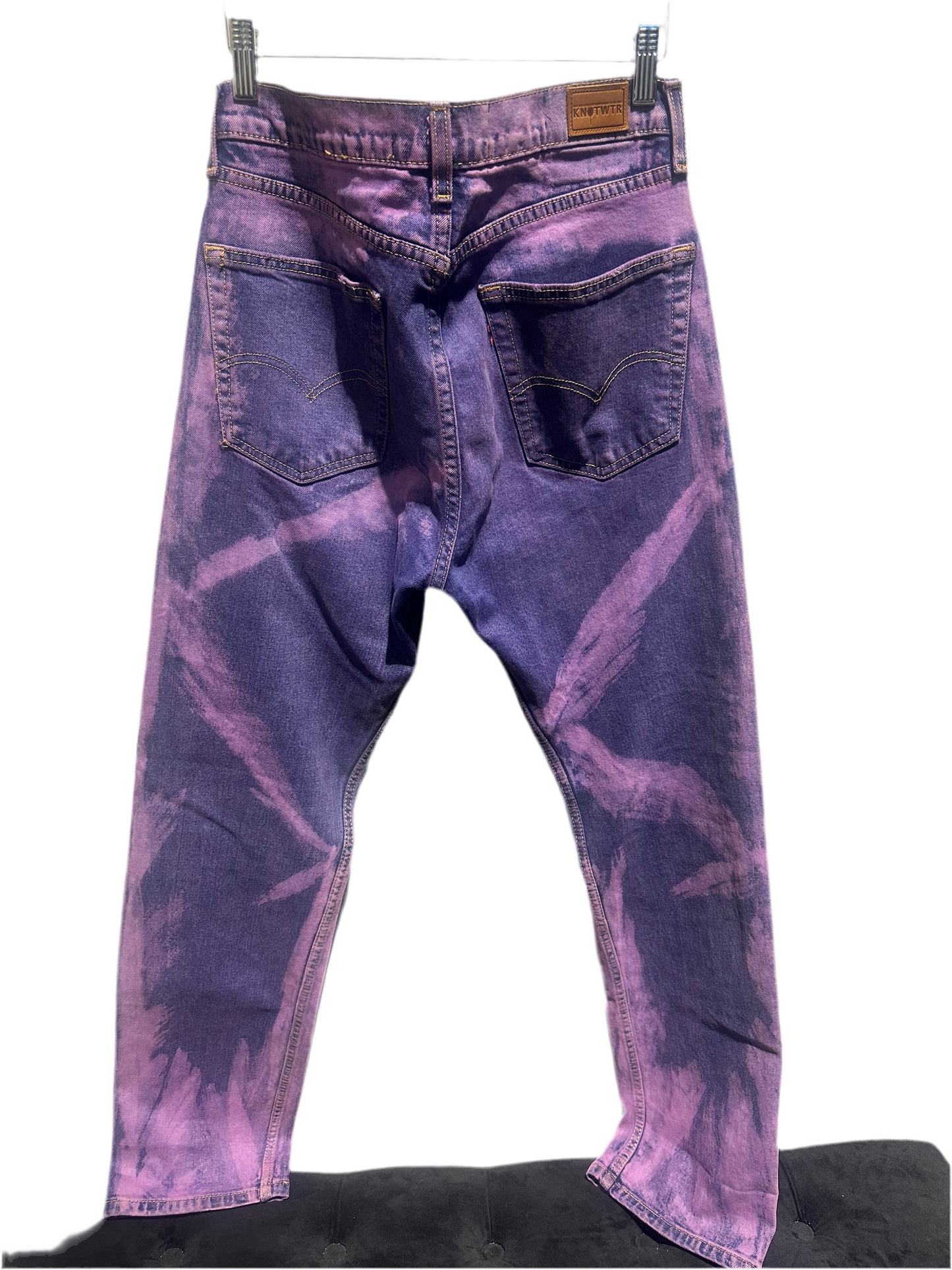 KNOTWTR: COLORED DENIM JEANS