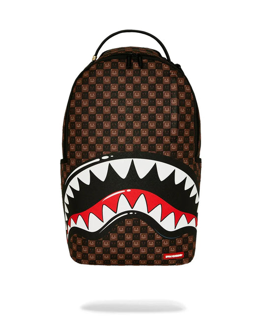 SPRAYGROUND: WTF BUBBLE BROWN BACKPACK