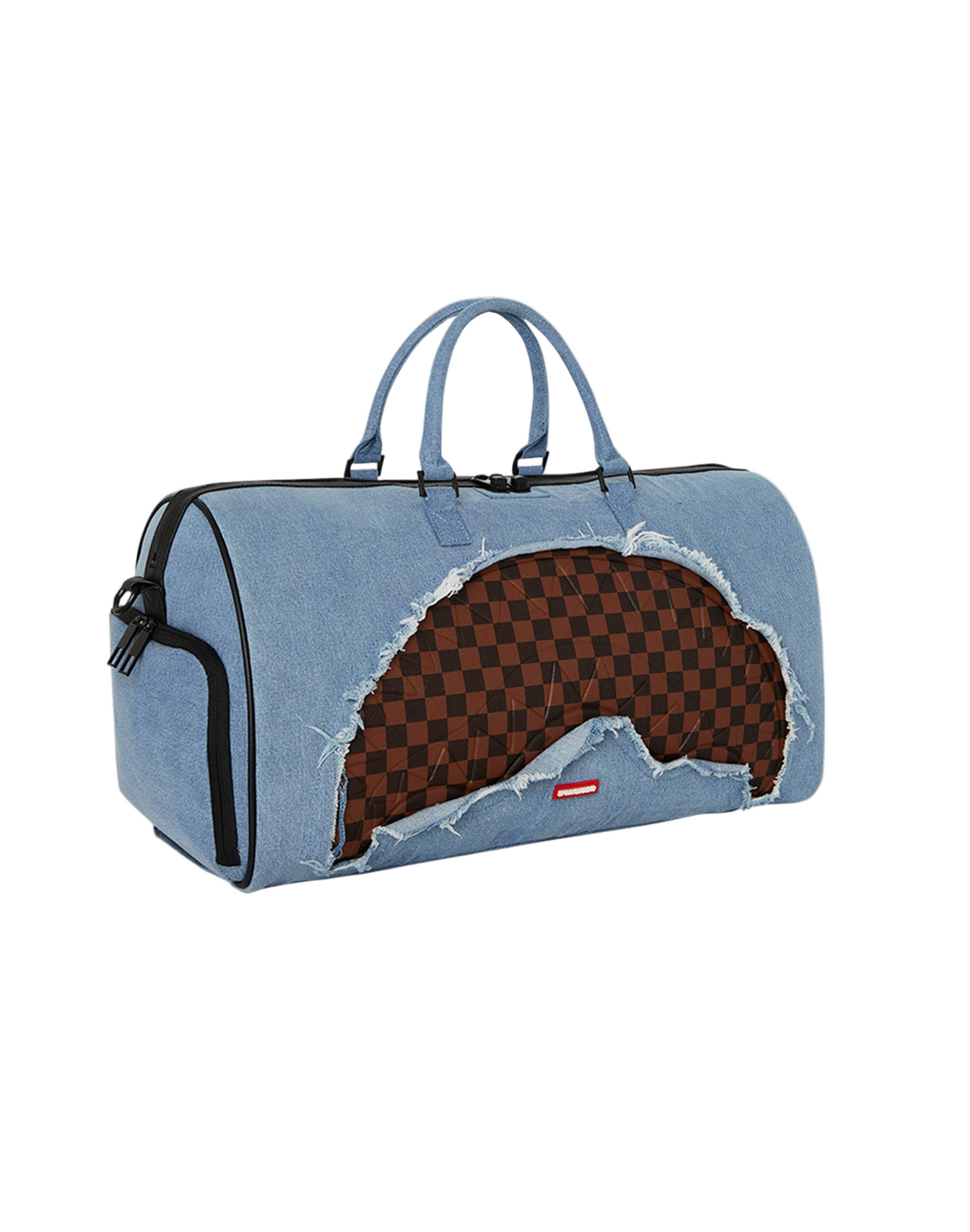 SPRAYGROUND: DENIM SHARK DUFFLE