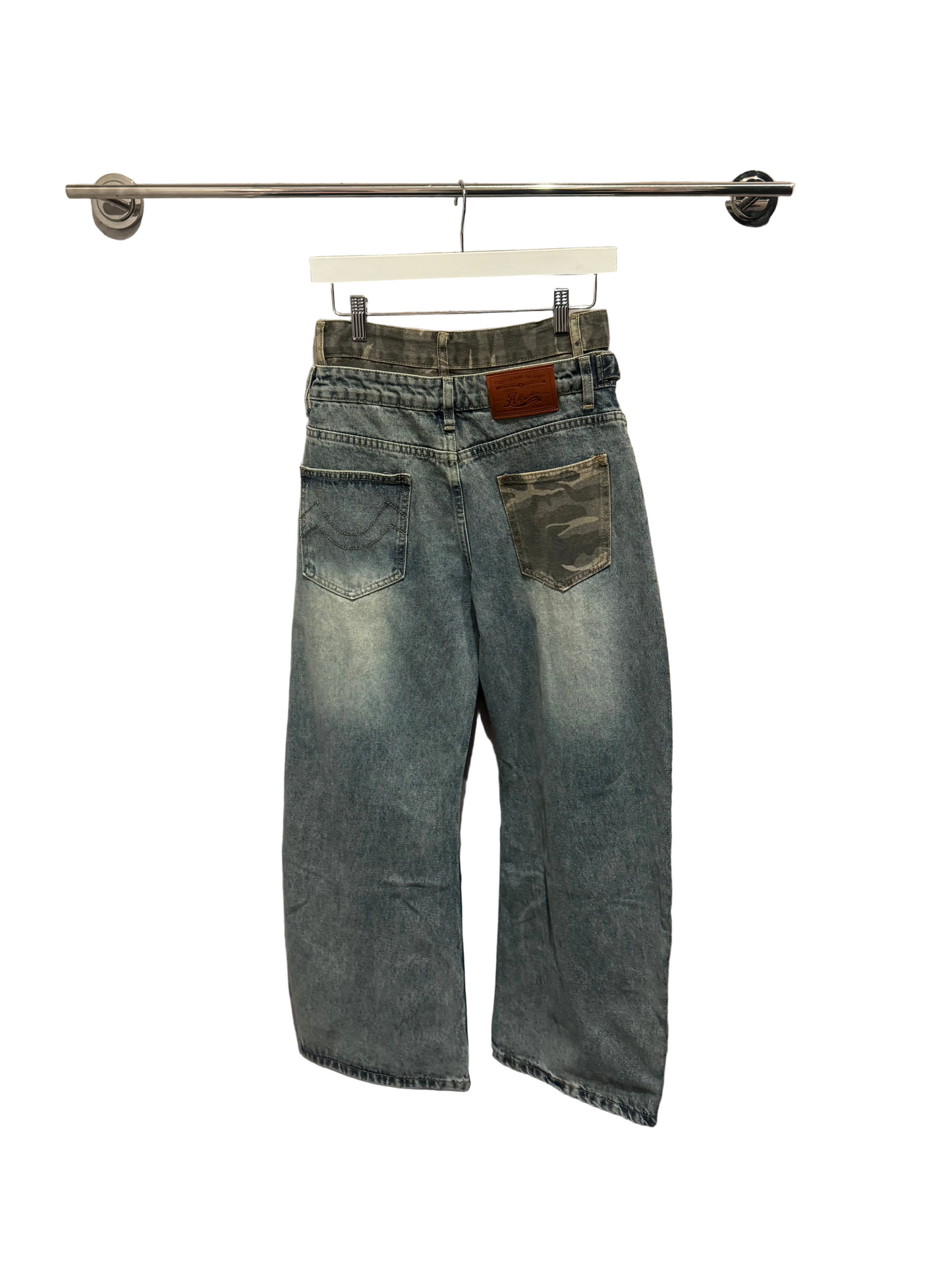 AELFRIC EDEN: BAGGY BARREL DOUBLE WAIST JEANS