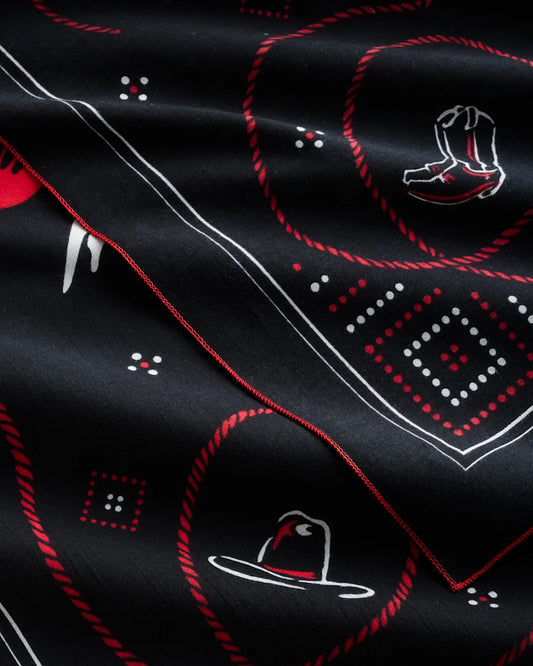 PENDLETON: COWBOY BLACK BANDANA
