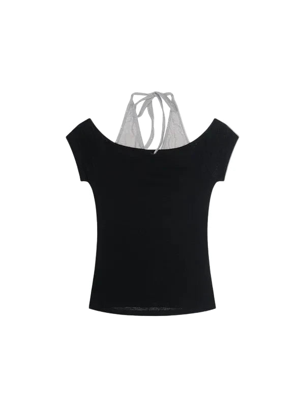 AELFRIC EDEN: HALTER LAYERED BABY TEE