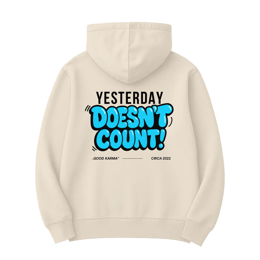 UMBRELLA BY J FRENCH: YESTERDAY DOESNT COUNT HOODIE