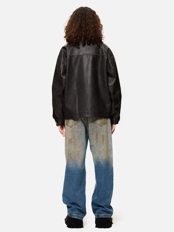 AELFRIC EDEN: BUTTERFLY LEATHER JACKET