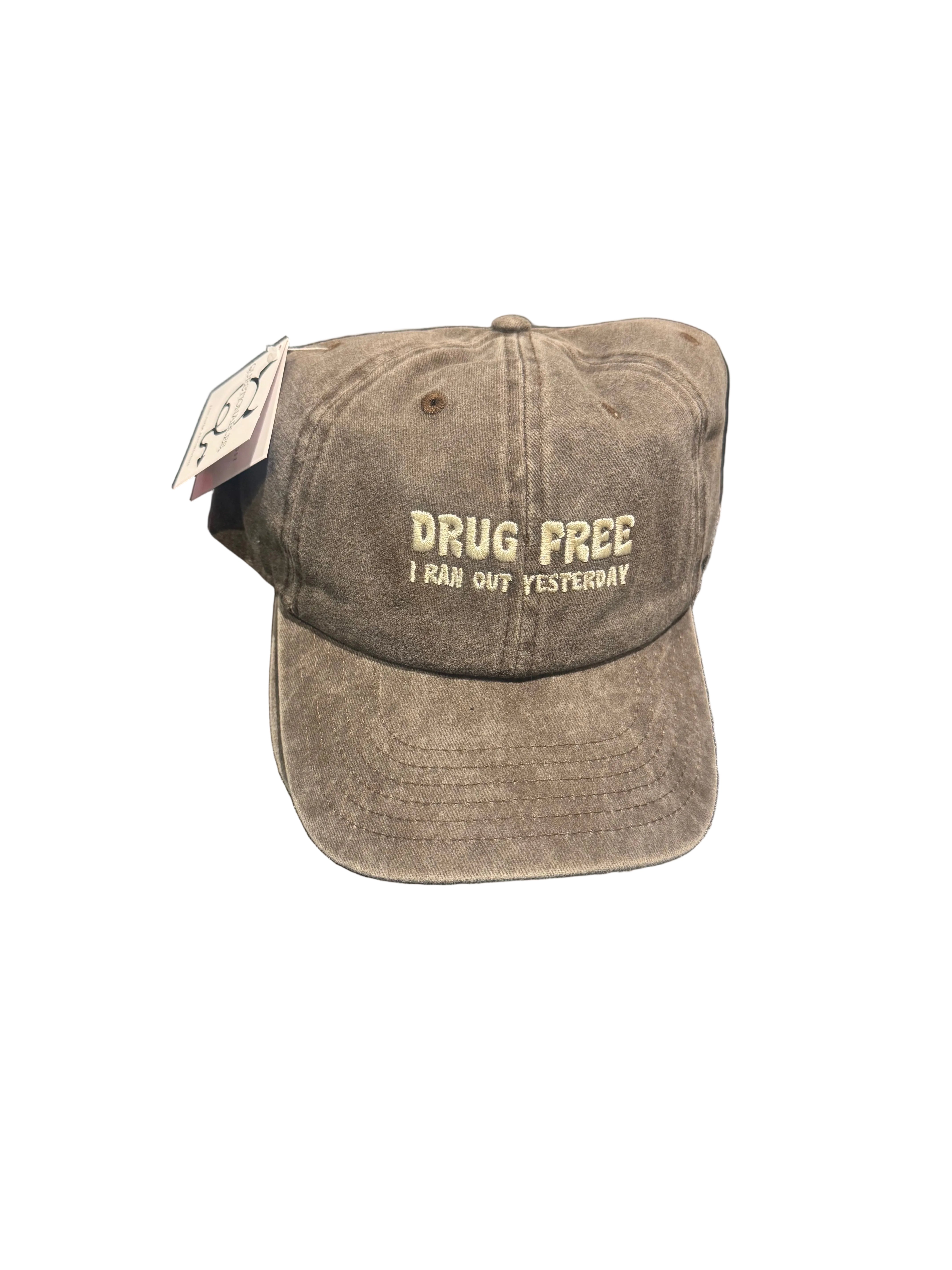QUESTIONABLES: DRUG FREE DAD HAT – 85 86 eightyfiveightysix