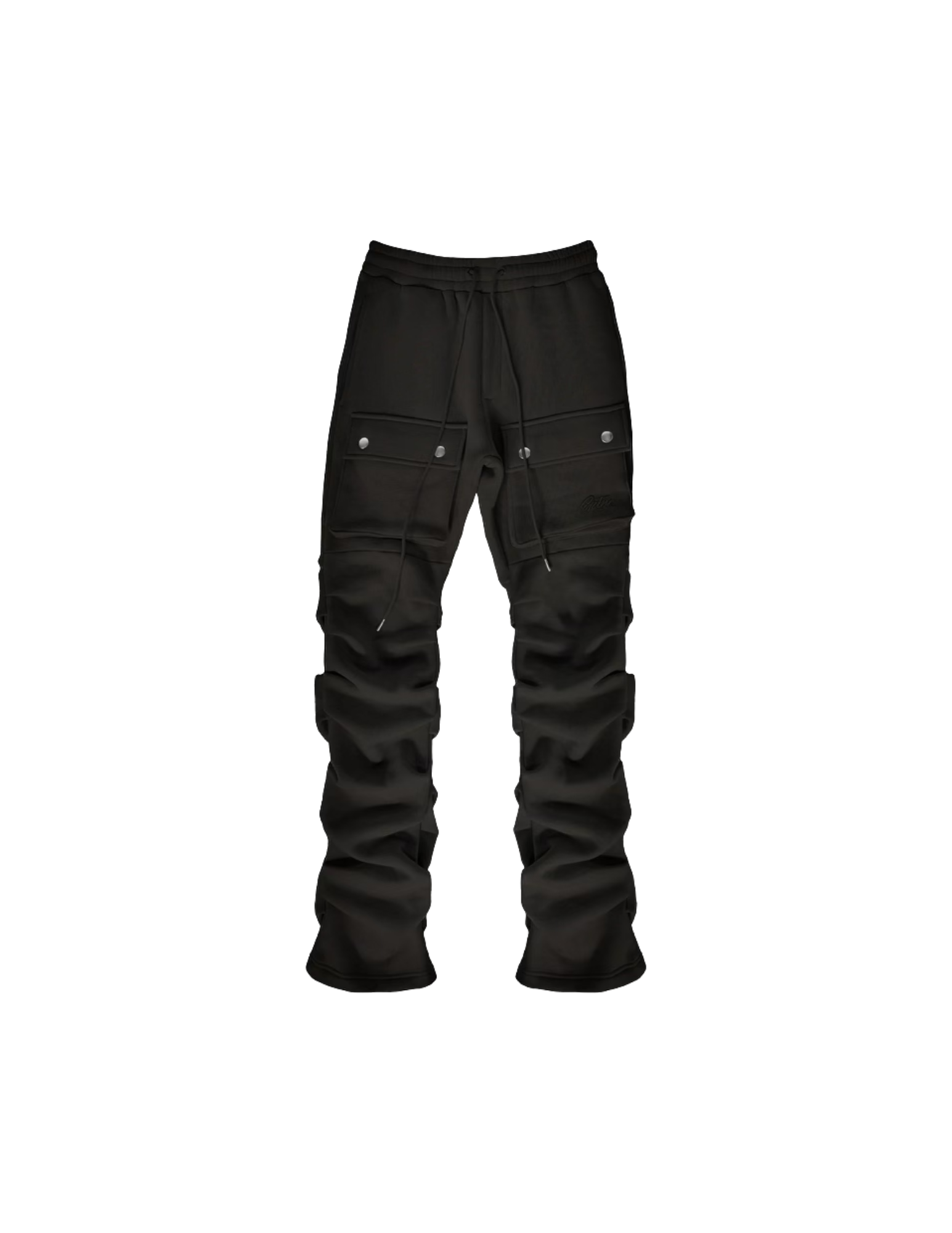 Medium Black Cargo Sweatpants