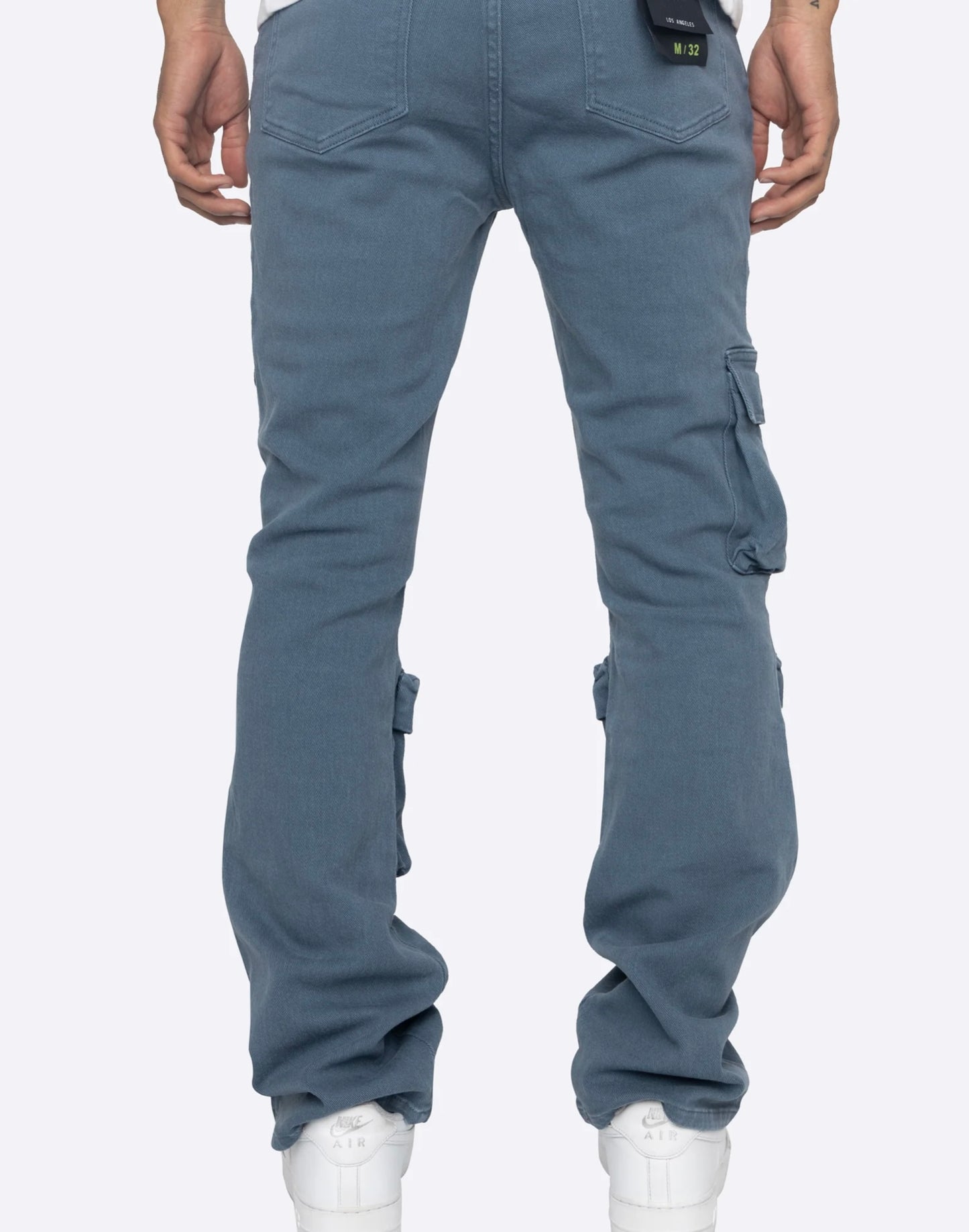 EPTM: BACKLOT CARGO PANTS DENIM BLUE (back view)