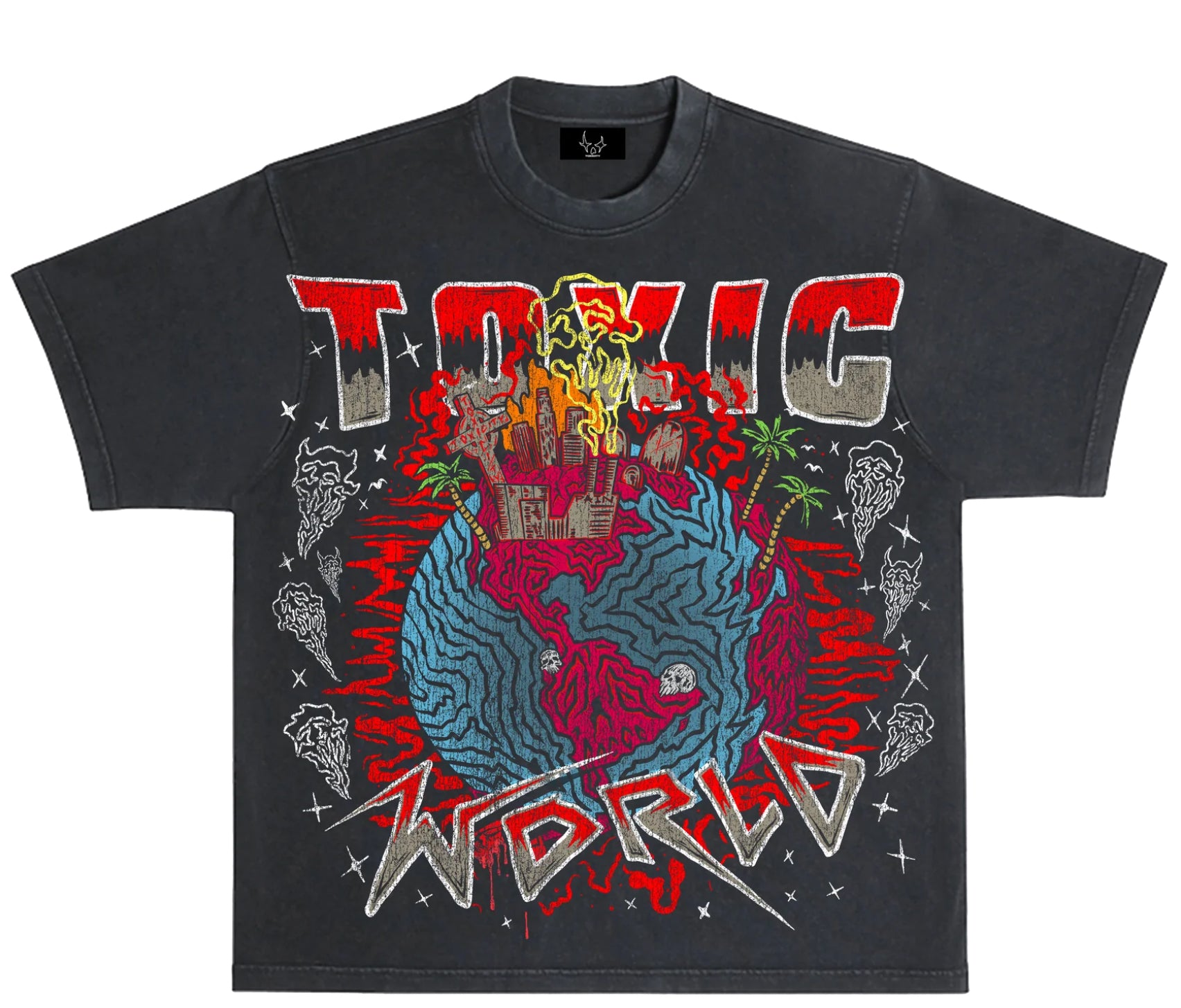 TOXICITY:  Toxic World Vintage Graphic Tee