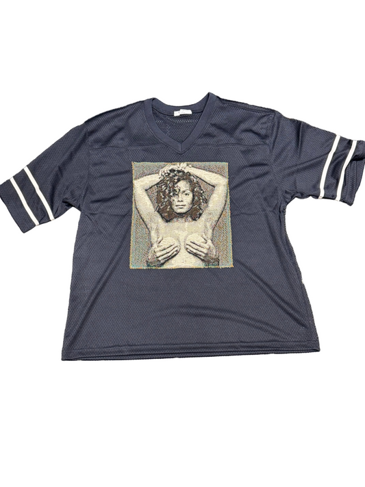Angel Gentle: Janet Jackson V-Neck Jersey