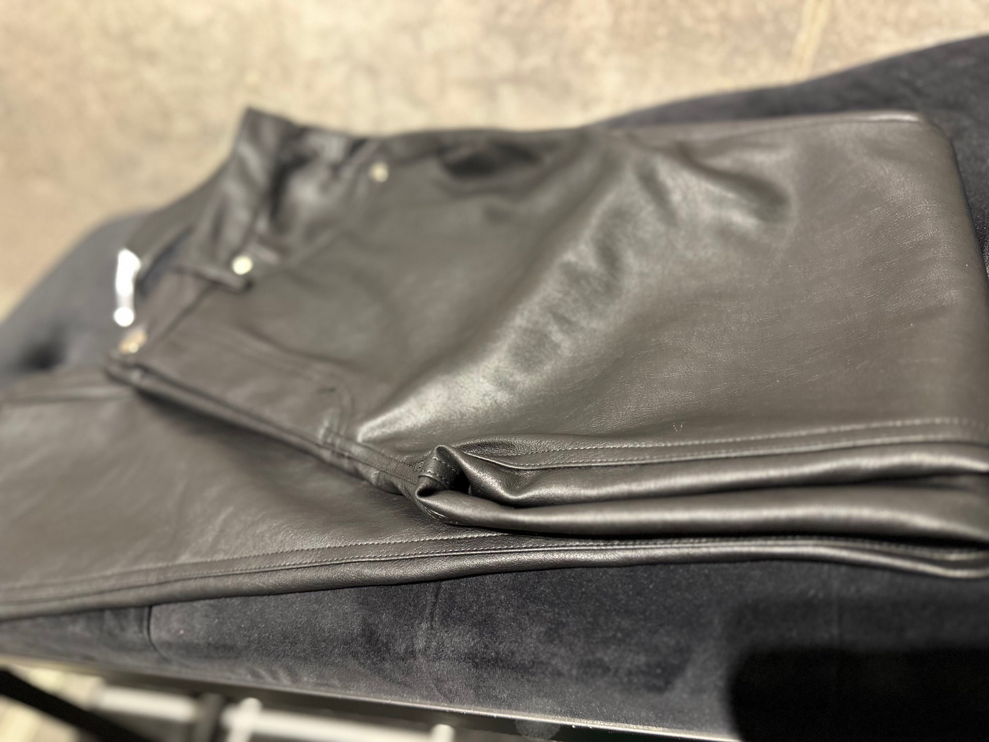 EPTM LEATHER GOPACHI PANTS 2.0 (up close view)