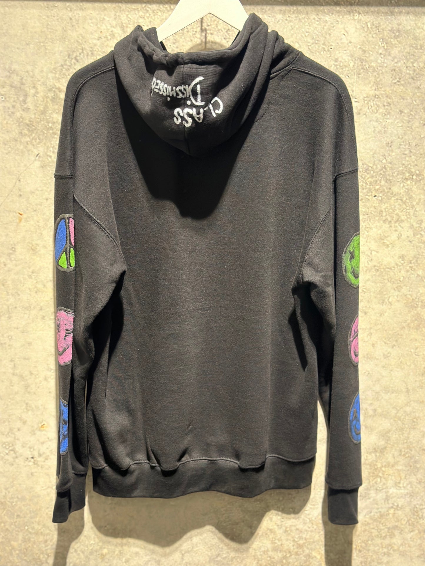 Class Dismissed: Handprint Hoodie (back view)