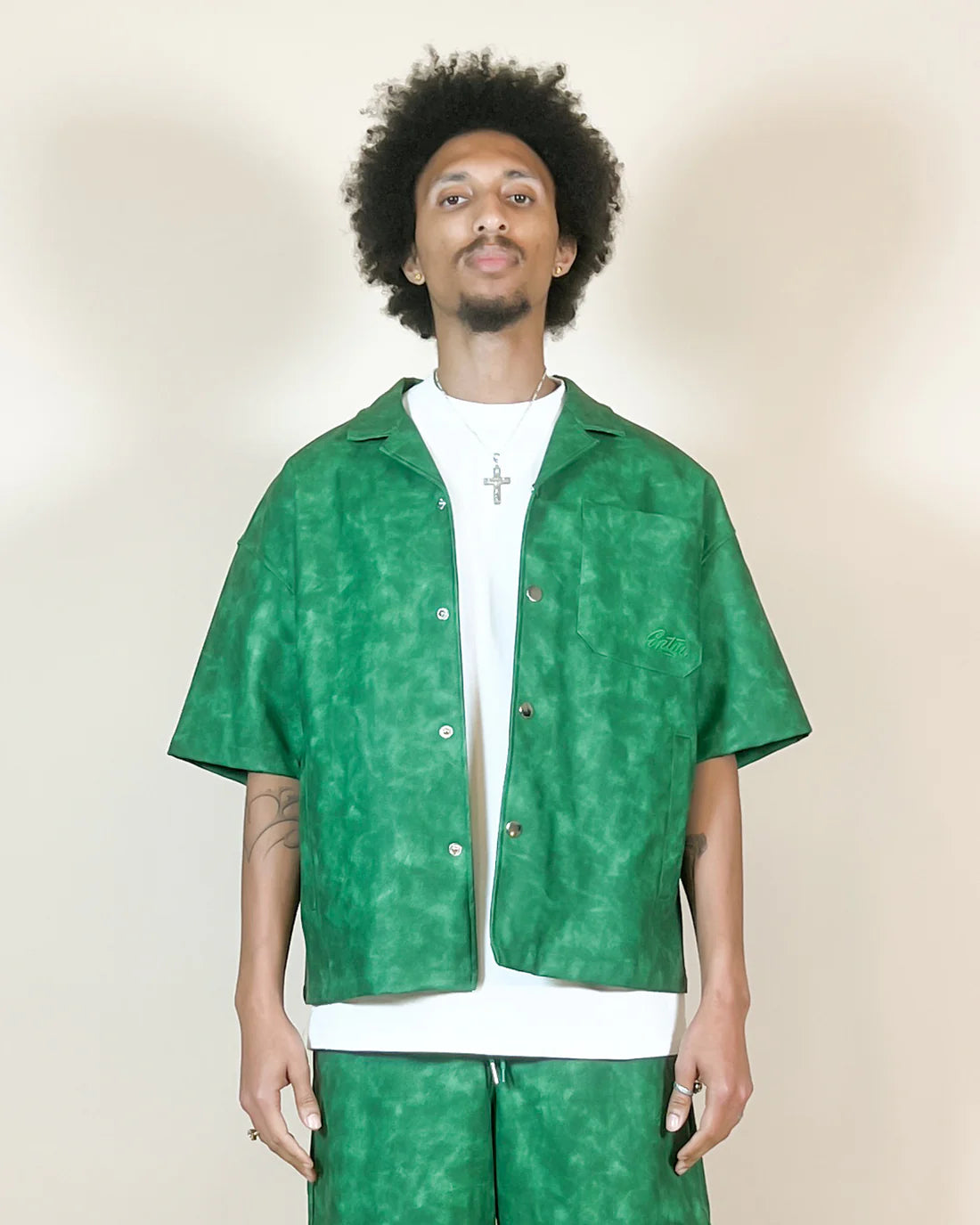 EPTM LUXE SHIRT GREEN (front view)