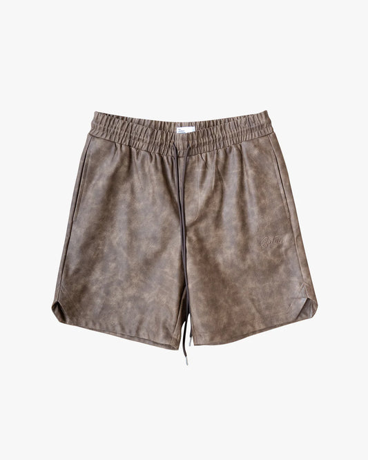 EPTM LUXE BROWN SHORT (flat lay view)