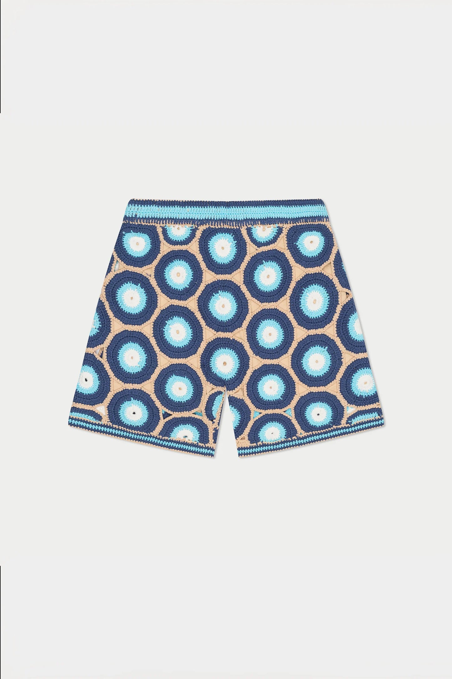 MARVANS: EVIL EYE SHORTS (flat lay back view)