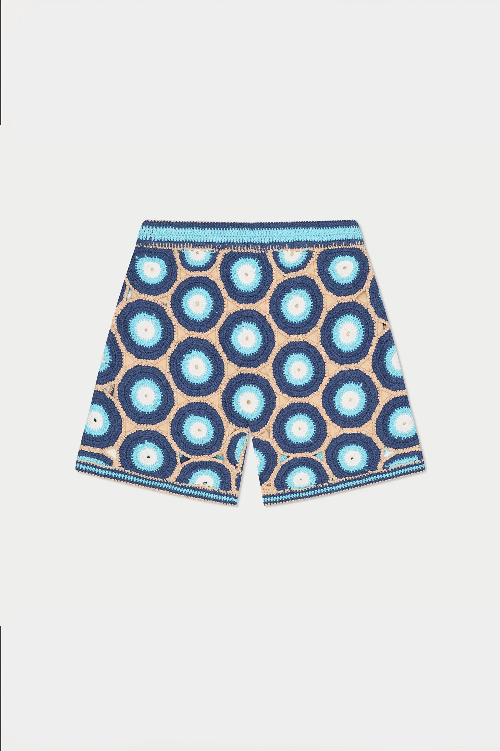 MARVANS: EVIL EYE SHORTS (flat lay back view)