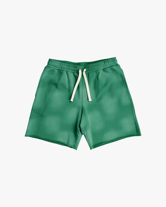 EPTM: SUN FADED SHORTS GREEN (front flat lay view)