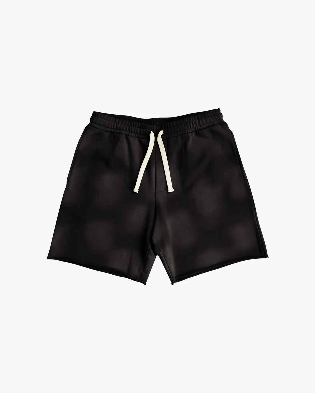 EPTM: SUN FADED SHORTS BLACK (flat lay front view)
