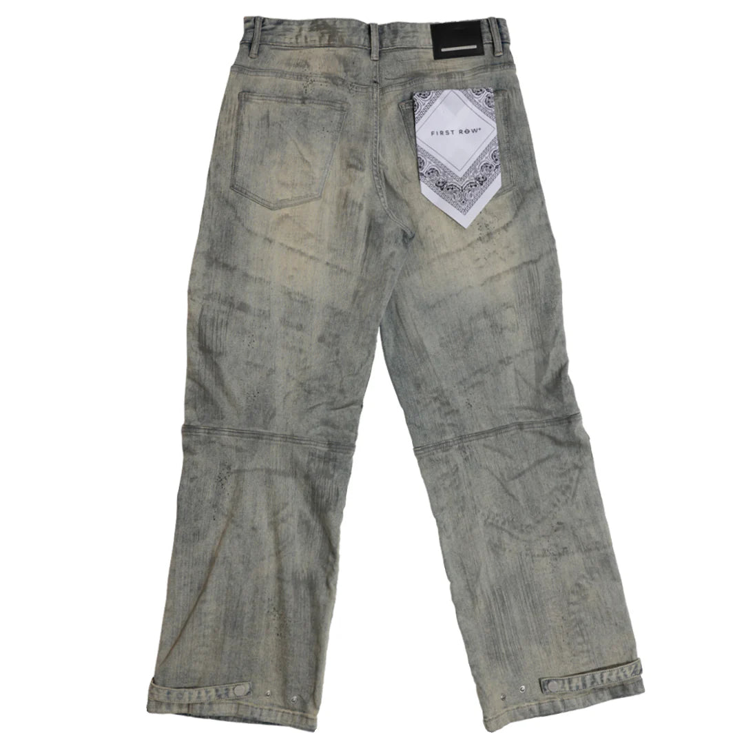 FIRST ROW: MOTOR RACING Y2K DENIM PANTS