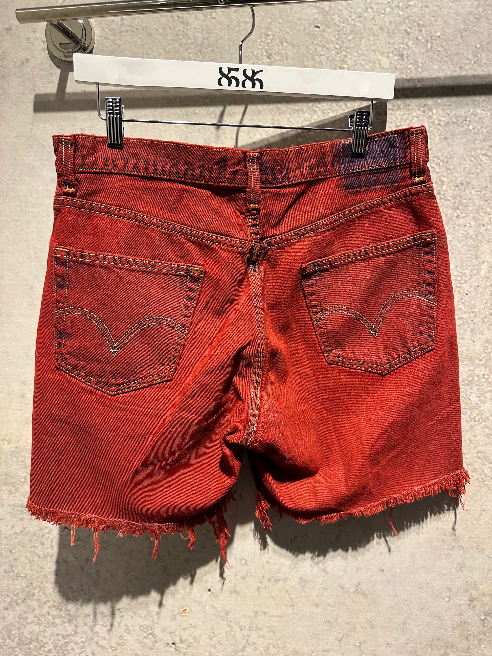 KNOTWTR: PATCHWORK DENIM SHORTS – 85 86 eightyfiveightysix KNOTWTR: PATCHWORK DENIM SHORTS – 85 86 eightyfiveightysix