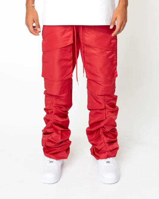 EPTM: STACKED FLARED PANTS 4.0 RED