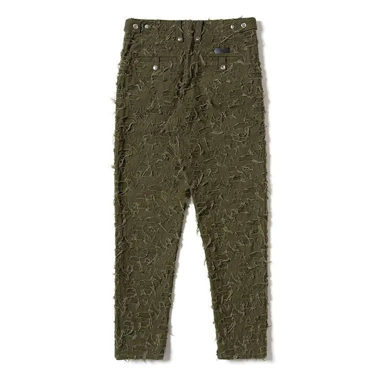 ALPHASTYLE:  COMINS BURNOUT LOGO PANTS