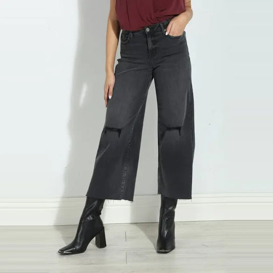 HIDDEN: NORI CROPPED WIDE LEG JEANS
