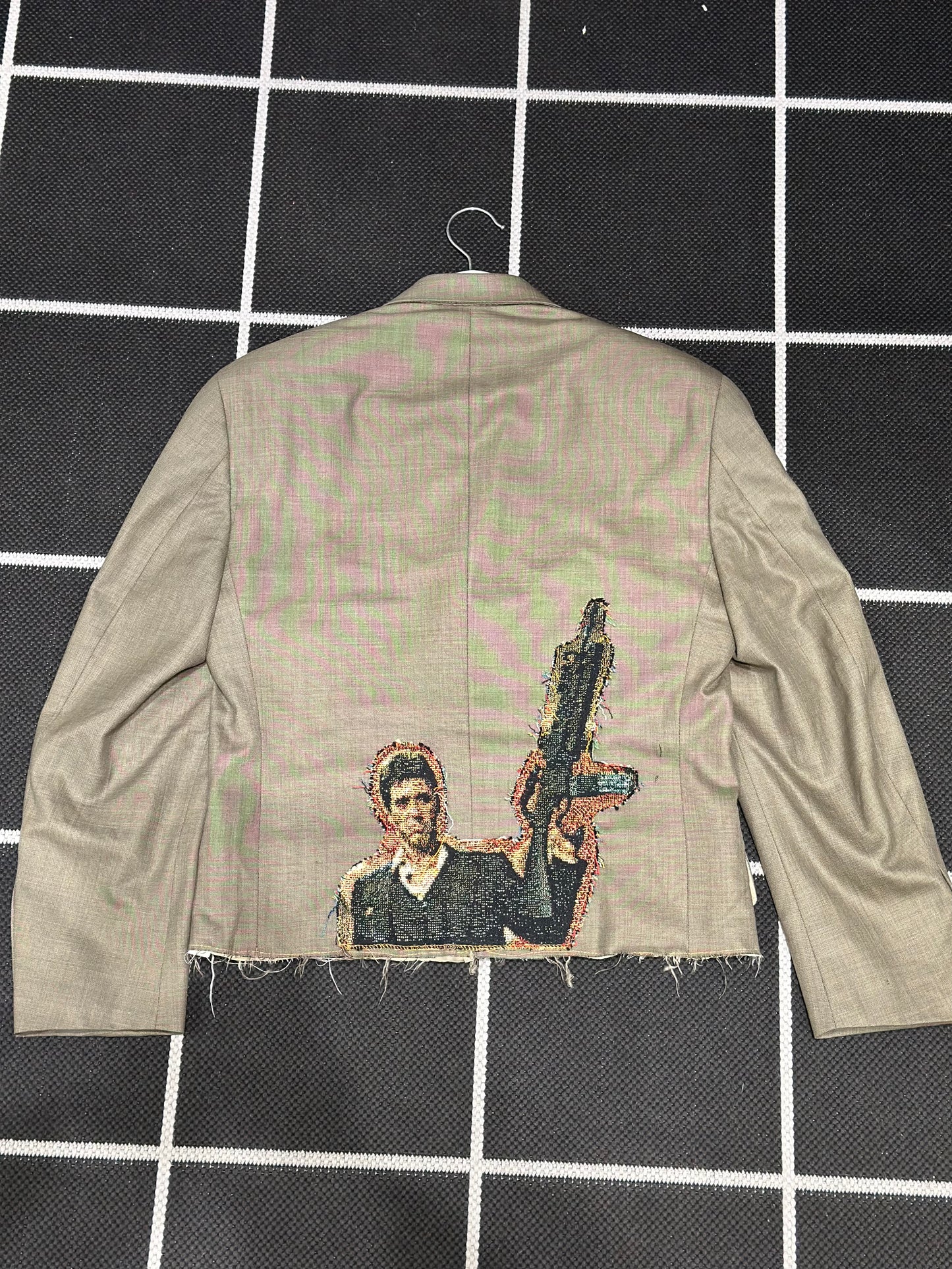 ANGEL GENTLE: UPCLYCLED CROPPED BLAZER