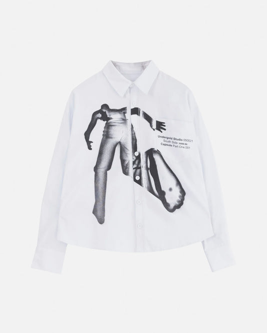 UNDERGOLD: PALACE BRAVE SOUL LONG SLEEVE BOXY SHIRT BONE