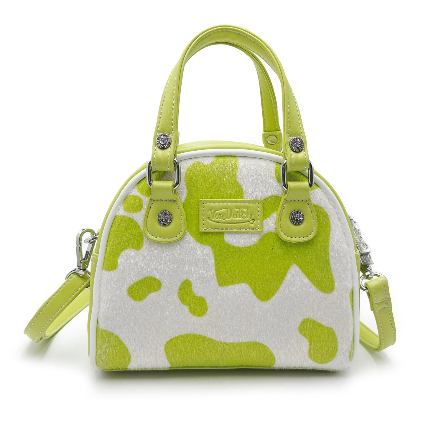 VON DUTCH: COW PRINT BOWLING BAG