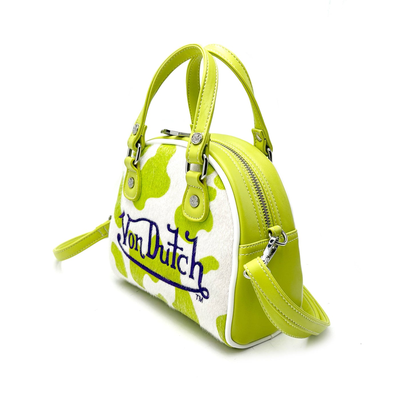 VON DUTCH: COW PRINT BOWLING BAG