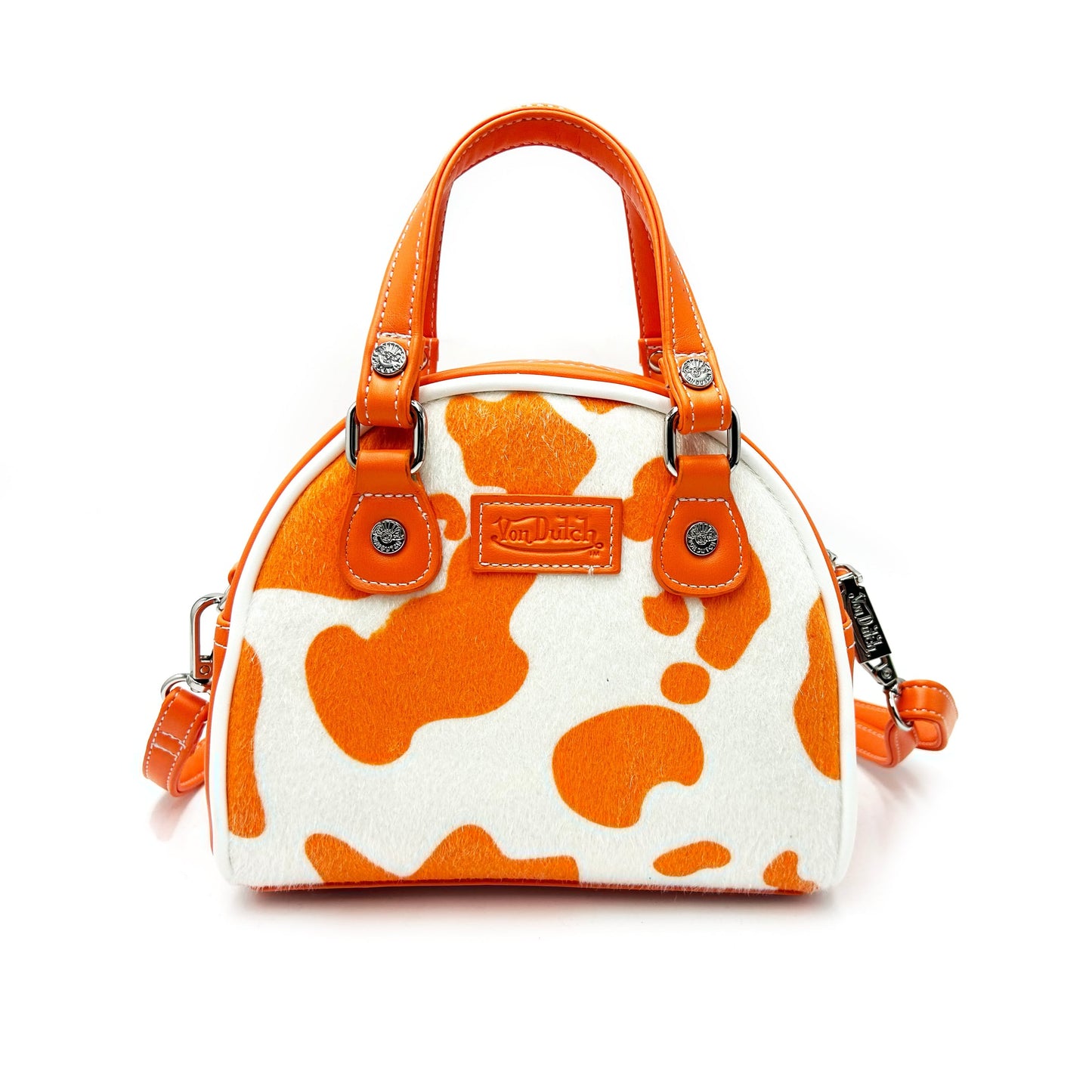 VON DUTCH: COW PRINT BOWLING BAG