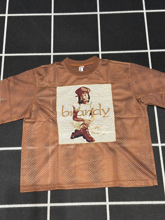 ANGEL GENTLE: BRANDY TAPESTRY JERSEY TOP