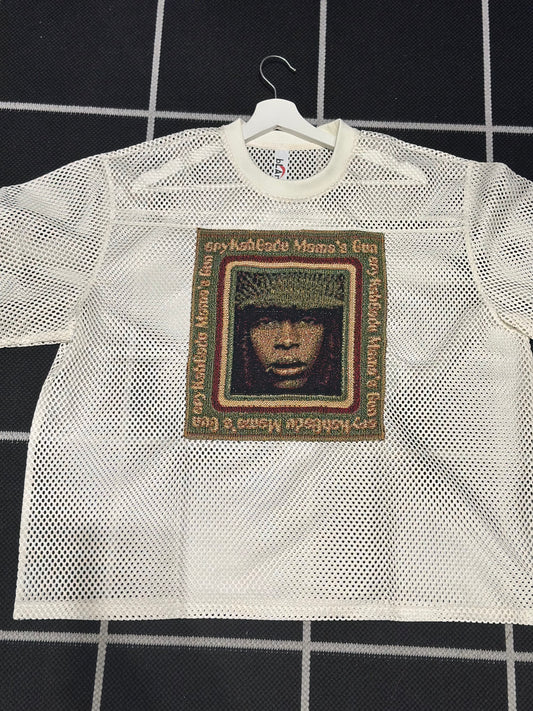ANGEL GENTLE: E. BADU TAPESTRY JERSEY TOP