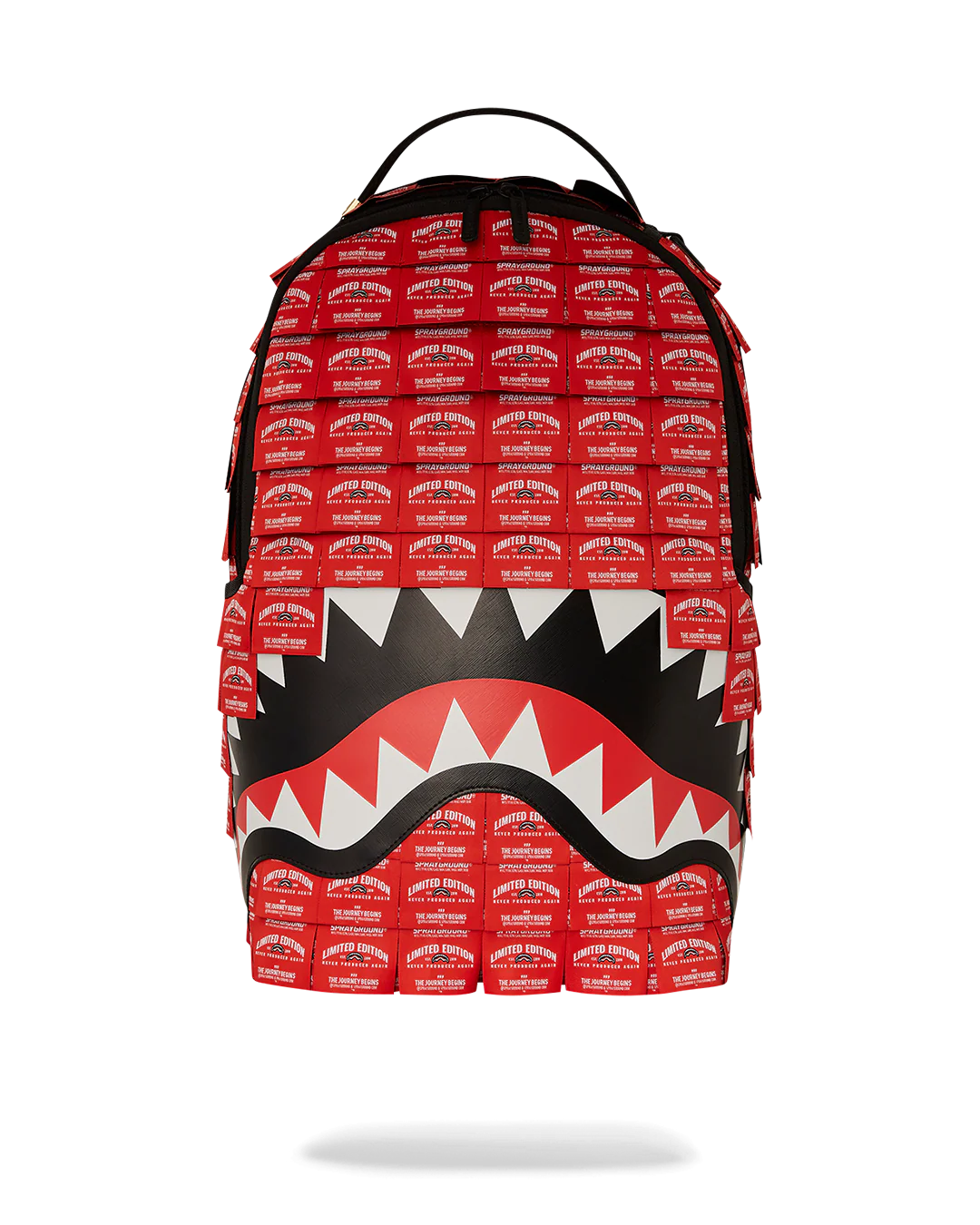 SPRAYGROUND: MADE OF WOVEN LABELS SHARK BACKPACK