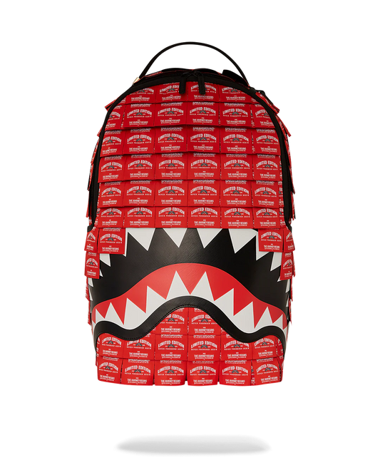 SPRAYGROUND: MADE OF WOVEN LABELS SHARK BACKPACK