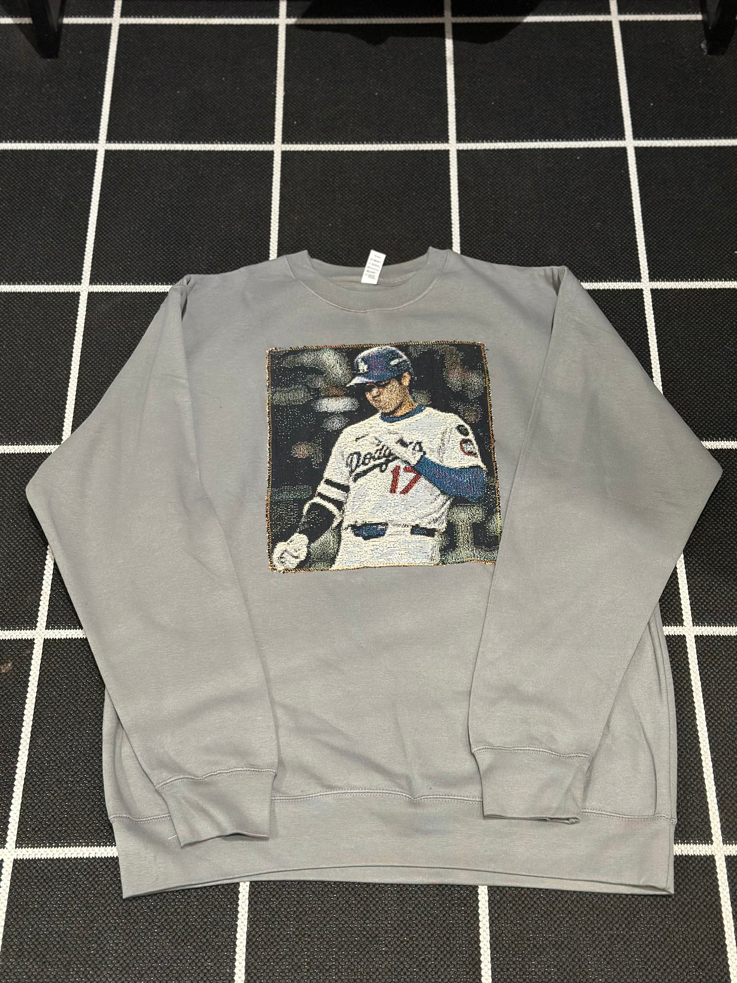 ANGEL GENTLE: TAPESTRY SWEATER- CHARCOAL