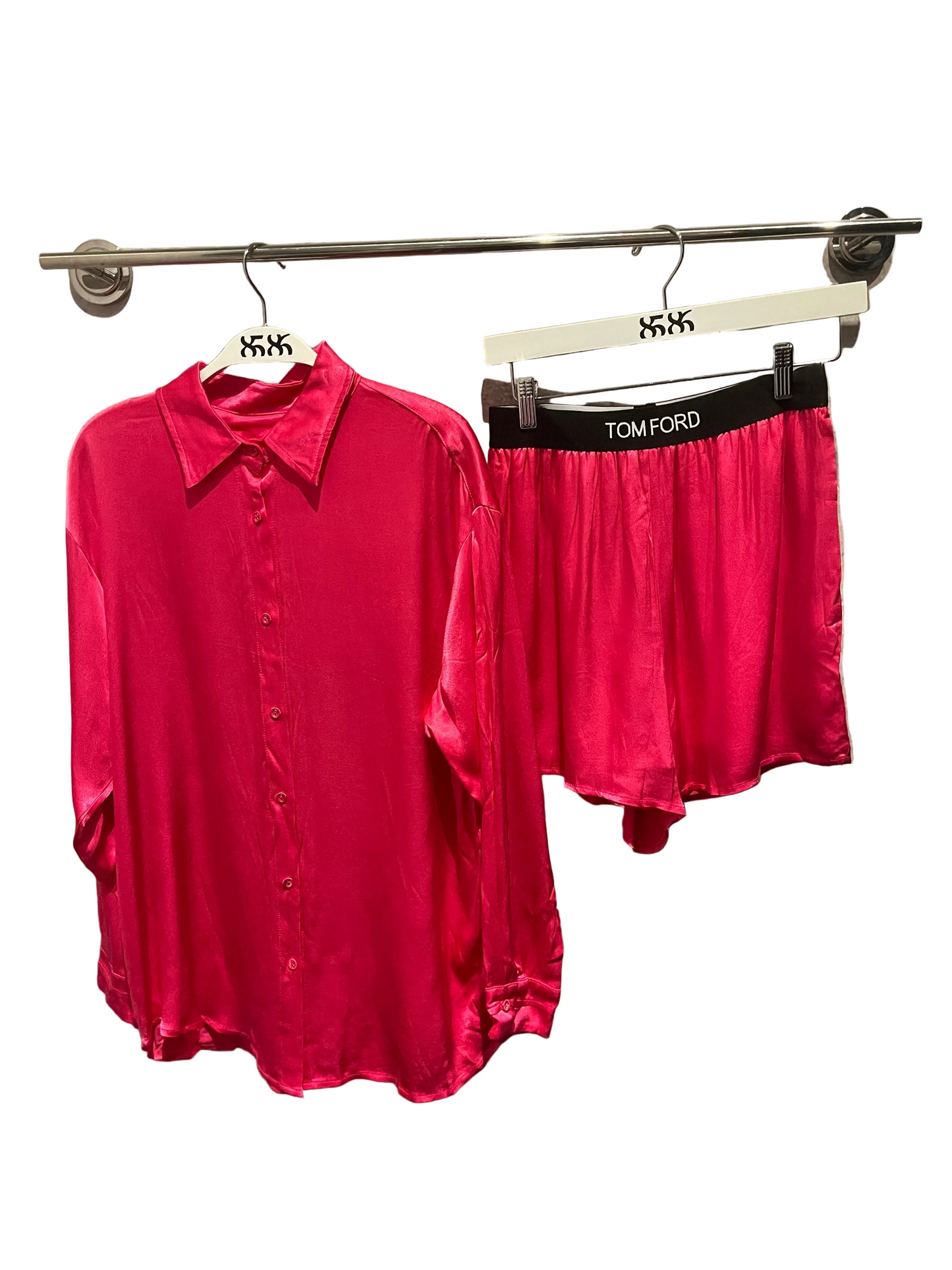 TOM FORD: SATIN SHORT SET