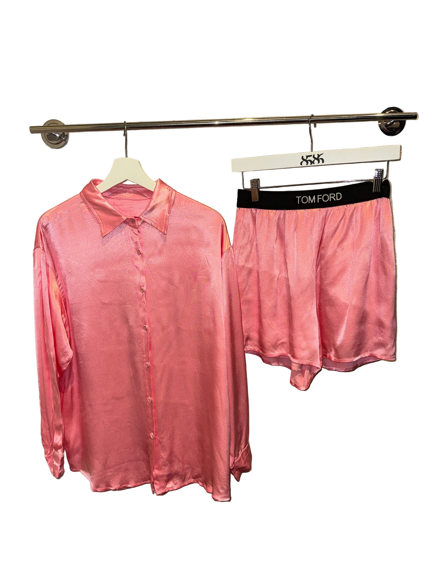 TOM FORD: SATIN SHORT SET