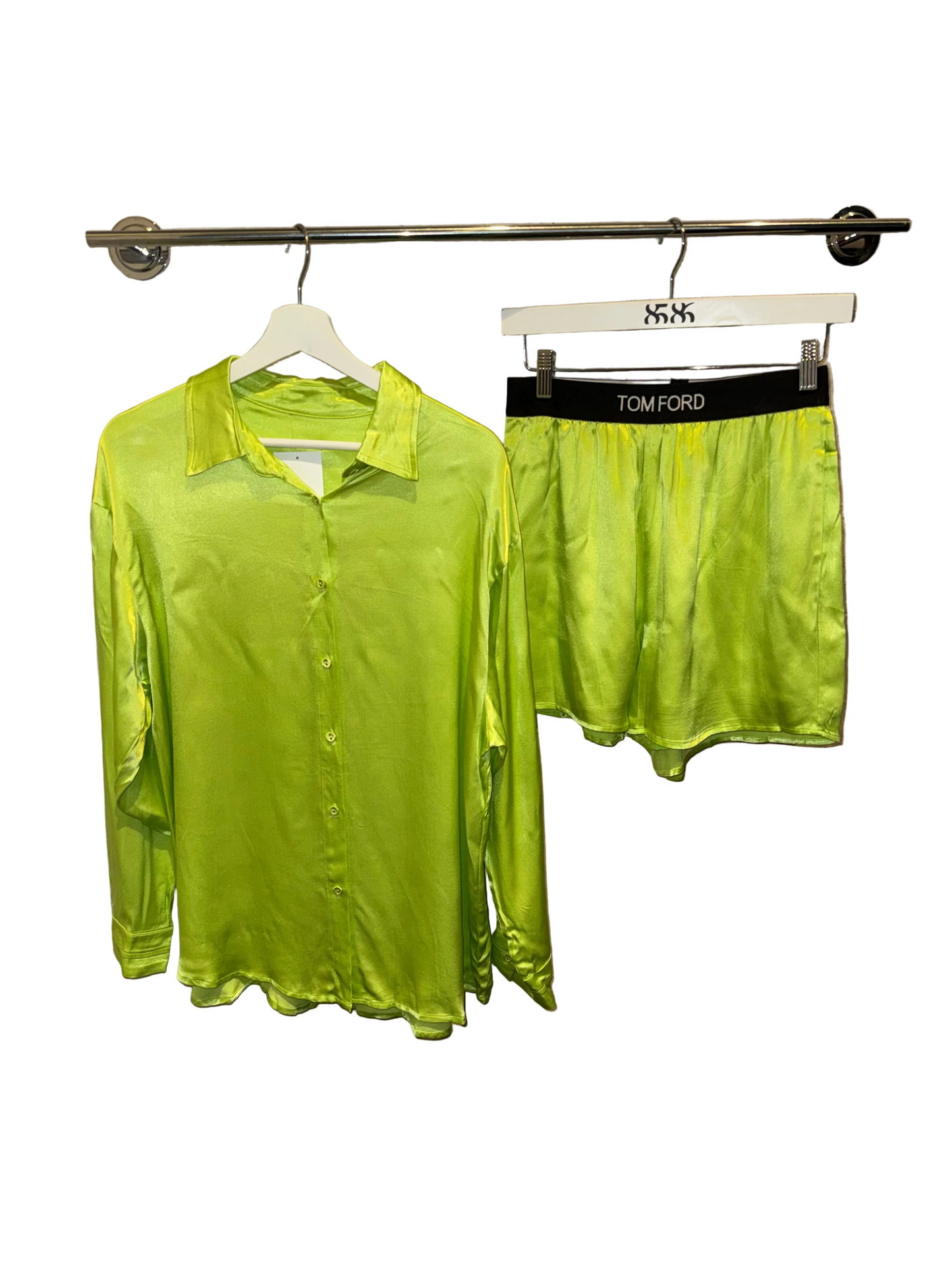 TOM FORD: SATIN SHORT SET