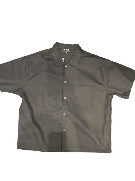 ANGEL GENTLE: BUTTON SHIRT - BLACK